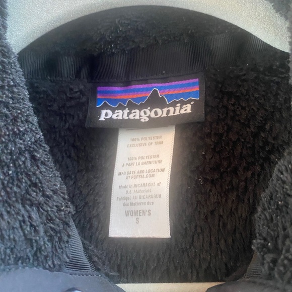 Patagonia black fleece Women's Re-Tool Snap-T Fleece Pullover size small - Picture 7 of 8